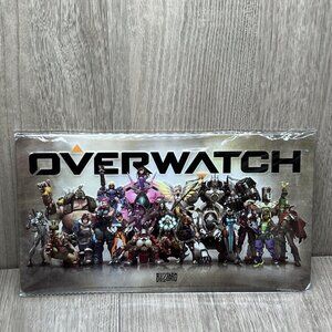 OVERWATCH GWP Blizzard Entertainment Art License Metal Plate Collectible- New